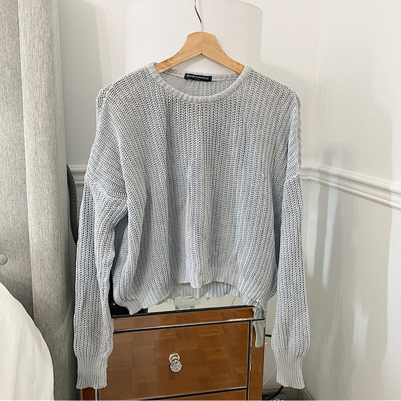BRANDY MELVILLE | Baby blue knit sweater - Picture 2 of 6